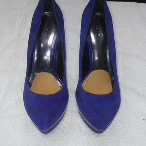 Bakers Tenley Purple Suede 5 inch Platform Heal